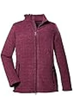 Stoy Chaqueta de punto para mujer – Tallas grandes STW 2 WMN KNT JCKT, ciruela, 44, 39783-000