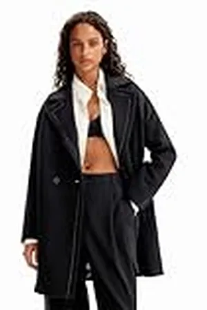 Desigual Coat_Stitch Woman Woven Overcoat, , XL Mujeres