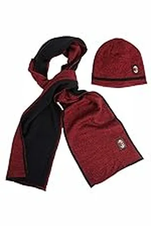 AC Milan Juego de Gorro y Bufanda para Adulto, Talla única, Color , XL