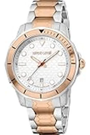 Roberto Cavalli Reloj Analógico para Hombre de Cuarzo con Correa en Acero Inoxidable RV1G159M0081
