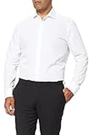 Seidensticker Popelina de Manga Larga Ajustada Camisa, , 40 para Hombre