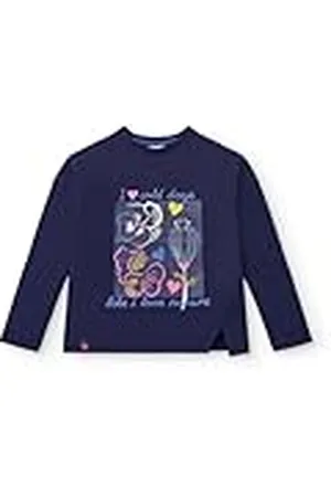 Tuc Tuc Camiseta de Manga Larga Azul con Estampado Floral para niña colección Cold Days (Talla 12 años)