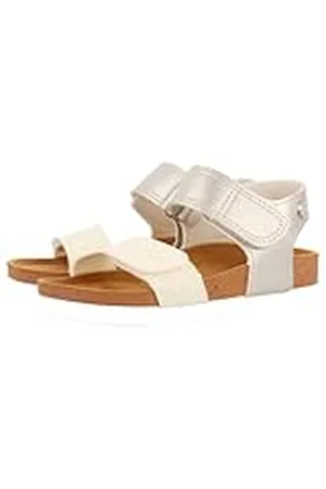 Gioseppo Chanclas DE Suela Bio Blancas Y Plateadas con Glitter para NIÑA Y NIÑO ANGWING