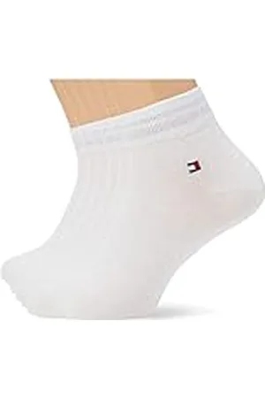 Tommy Hilfiger Quarter Pack, Paquete De 6 Cuartos Ecom Los Hombres, (White), 43