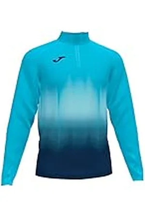 Joma Elite Sudadera Running, Niños, Turquesa-Marino, 2XS