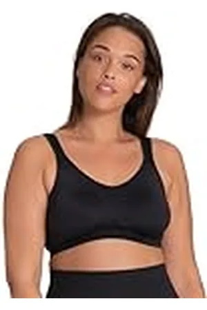 Dorina Flex Sujetador Deportivo Mujer - Sujetador No Acolchado, Tejido Micro Tactel Transpirable, Diseño de Espalda Racerback para Ejercicios de Bajo Impacto, Blanco