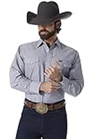 Wrangler – camisa de manga larga para hombres, auténtico corte de Cowboy