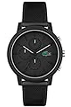 Lacoste Reloj Cronógrafo de Cuarzo para Hombre Colección .12.12 Chrono con Correa de Silicona Negra - 2011247