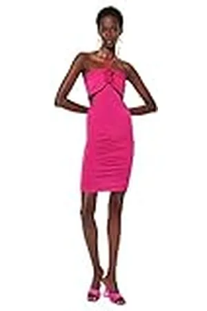 Trendyol Women Bodycon Fitted Knit Dress Vestido Punto Ajustado Mujer, , 68