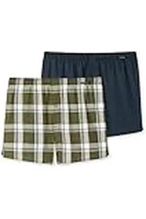 Schiesser 2 Pack Boxershorts Baumwolle Web-Webboxer Bóxer, Opaco, , 4XL Plus (Pack de 2) para Hombre