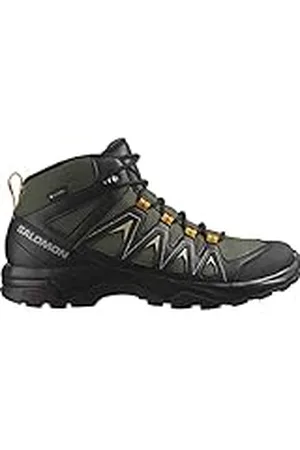 Salomon X Braze Mid Gore-Tex Zapatillas Impermeables de Senderismo para Hombre, Básicos para el senderismo, Diseño deportivo, Uso versátil, Olive Night, 42