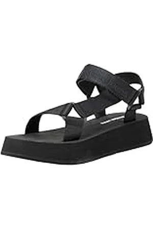 Calvin Klein Jeans Sandalias Mujer Webbing Sandal Verano, Negro (Triple Black), 37