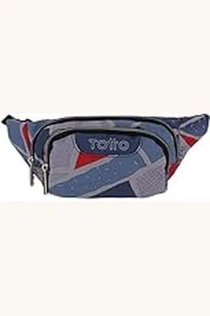 TOTTO Riñonera para Niños, Modelo Gancho, Capacidad 1 L, con 1 Compartimento Principal y 1 Bolsillo Delantero, Tejido Poliéster de Alta Densidad y Calidad, Tira Ajustable, Estampado