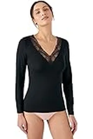 Damart Camiseta de Manga Larga de Encaje Thermolactyl Invisible, , XS para Mujer