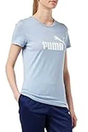 PUMA ESS Logo Heather tee Camiseta, , S para Mujer