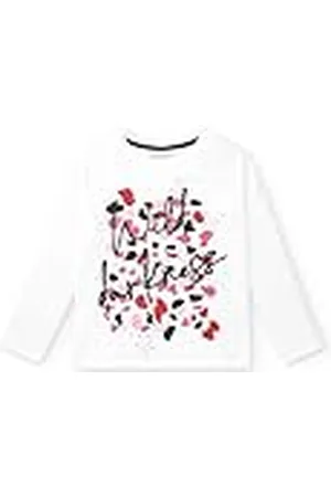 Tuc Tuc Camiseta Manga Larga Blanca con Estampado Wild Darkness para niña colección Dark and Roses (Talla 10 años)