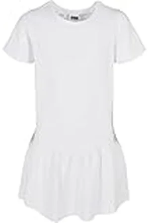 Urban classics Vestido de Camiseta con Cenefa para niñas, , 110-116