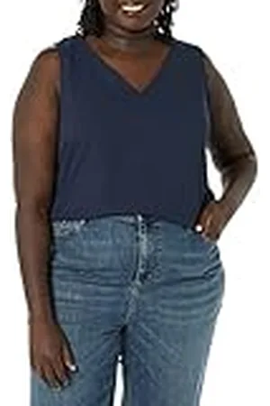 Amazon Camiseta Interior sin Mangas de Ajuste Normal (Disponible en Tallas Grandes) Mujer, , XS