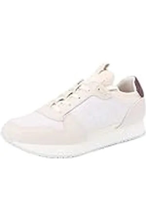 Calvin Klein Jeans Retro Runner Sock MULTIFUNCT YM0YM01118, Zapatillas Deportivas Hombre, Marrón (Eggshell/C White), 44 EU