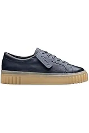 Clarks Mayhill Walk, Zapatillas Mujer, Azul Marino (Navy Leather), 41.5 EU
