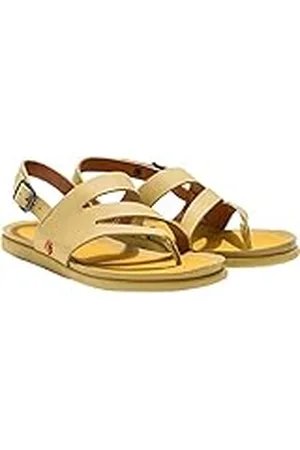 Art 1813 Larissa, Sandalias Planas, Mujer, Amarillo (Wheat), 41 EU