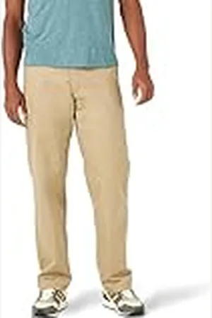 Lee Total Freedom-Pantalón elástico con Parte Delantera Plana y Ajuste Relajado Informales, , 36W x 32L Hombres