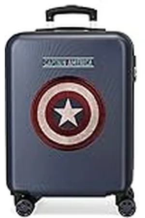 Marvel Captain America, Maleta De Cabina Rígida 55cm Niños, (Blue), Media