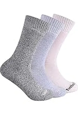 Timberland Calcetines estriados para botas de mujer, 3 pares, , Talla única