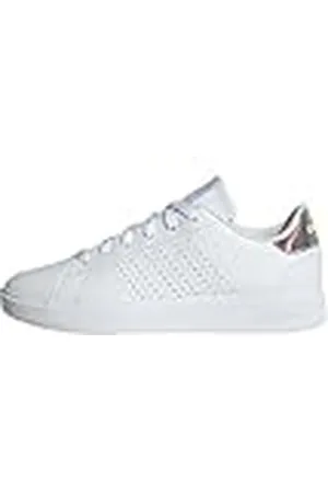 adidas Advantage Base 2.0 Shoes, Zapatos Mujer, Cloud White/Cloud White/Halo Mint, 36 EU