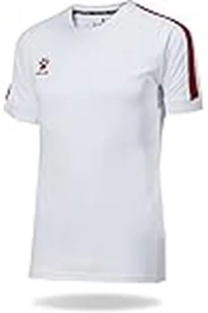 kelme Global Camiseta Fútbol, Niños, Blanco/Rojo, S