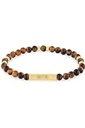 Calvin Klein Pulsera con cuentas para Hombre Colección MIXED BEADS Con Piedras de ojo de tigre - 35000576