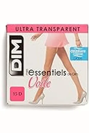 Dim Panty De Velo Transparente Pimienta Mes Essentiels 15D Mujer x1, Negro, M