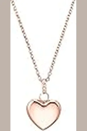 QS by s.Oliver Collar con colgante Collar de señora de plata de ley 925, con sintetizador de circonitas cúbicas, 42+3 cm, color , corazón, Se entrega en caja de regalo de joyería