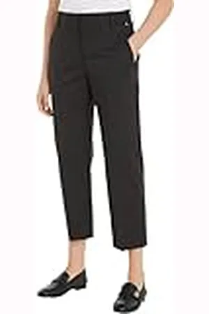 Tommy Hilfiger Pantalones Chino para Mujer Slim Fit, Negro (Black), 44