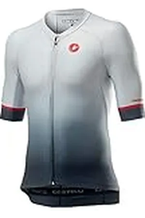 Castelli Aero Race 6.0 - Camiseta para Hombre, Hombre, Camiseta, 4520011, Silver Gray/Dark Gray, L