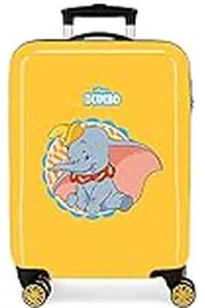 Disney Dumbo Maleta de cabina Amarilla 38x55x20 cms Rígida ABS Cierre de combinación lateral 34L 2 kgs 4 Ruedas dobles Equipaje de Mano