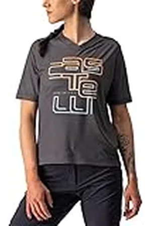 Castelli Camiseta Trail Tech W tee para Mujer, Gris Oscuro., XL