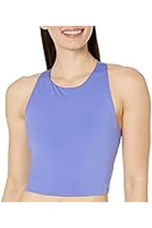 Amazon Sujetador Deportivo de Cuello Alto, Espalda Cruzada, Efecto Remodelante - colores interrumpidos Mujer, , 6XL Grande