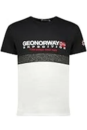 Geographical Norway Jdouble Men Camisetas, Noir, S para Hombre