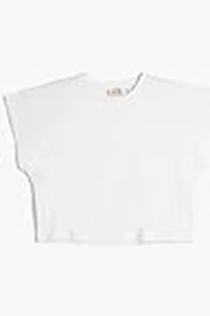 Koton Basic Oversized T-Shirt Crew Neck Short Sleeve Cotton, Camiseta niñas,
