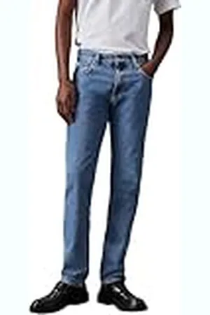 Calvin Klein Jeans Vaqueros Hombre Authentic Straight Fit, Azul (Denim Light), 42W/32L