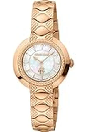 Roberto Cavalli Reloj Analógico para Mujeres de Cuarzo con Correa en Acero Inoxidable RV1L180M0041