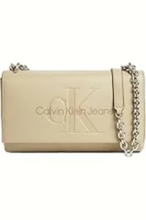 Calvin Klein Sculpted EW Flap W/CHAIN25 Mono K60K612221, Bolsa de Hombro para Mujer, , OS