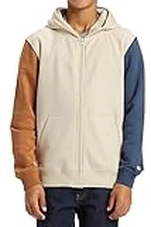 Dcshoes Dcshoes Baseline, Sudadera con Capucha y Cremallera para Niños Blanco