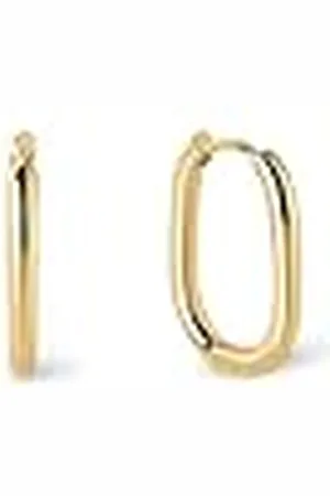SINGULARU Pendientes Aro Bossa. Acero con Acabado en Baño de de 18kt. Cierre Congo/Click. Joyas para Mujer