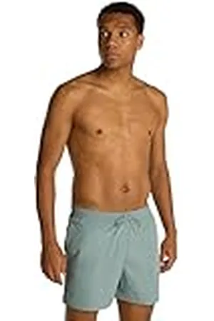 Calvin Klein Bañador para Hombre Medium Drawstring Pernera Media, Azul (Lead), M