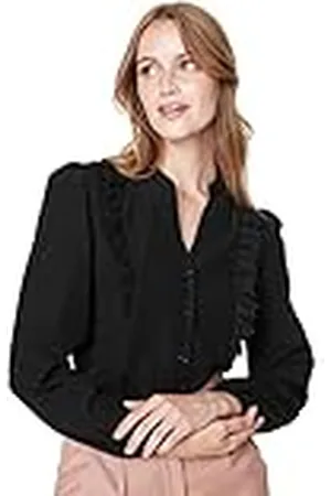 Trendyol Woman Regular Standard Collar Woven Shirt Camisa, , 36 para Mujer