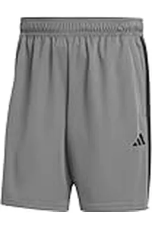 adidas Hombre Train Essentials Piqué 3-Stripes Training Shorts, Grey Five/Black, 3XL Tall