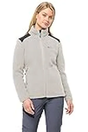 Jack Wolfskin Kammweg-Batería FZ W Chaqueta de Forro Polar, Azul Sarçe, XL para Mujer