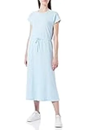 ONLY Onlmay S/S Midi Dress Jrs Vestido, Color Azul, L Mujeres